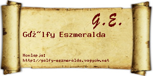 Gálfy Eszmeralda névjegykártya